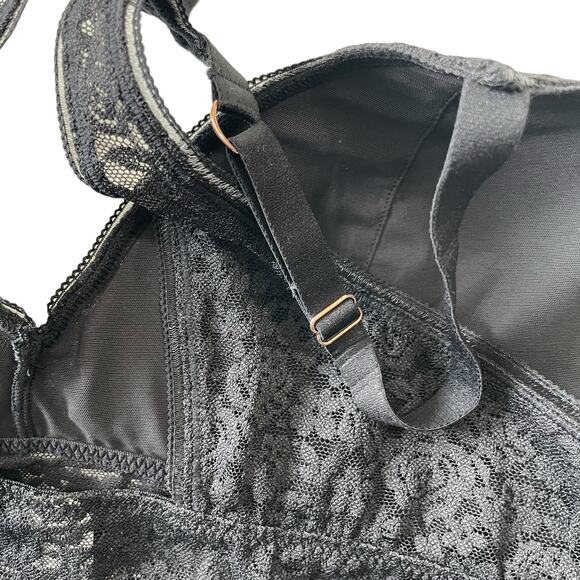 Maidenform Size XL Pure Comfort Strecth Lace Wireless Demi Bralette Racerback - Picture 8 of 13